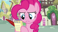 Pinkie Pie with pad and quill S02E18