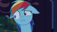 Rainbow Dash tries to find the words S6E15