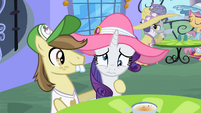 Rarity with lazy eyes S2E9