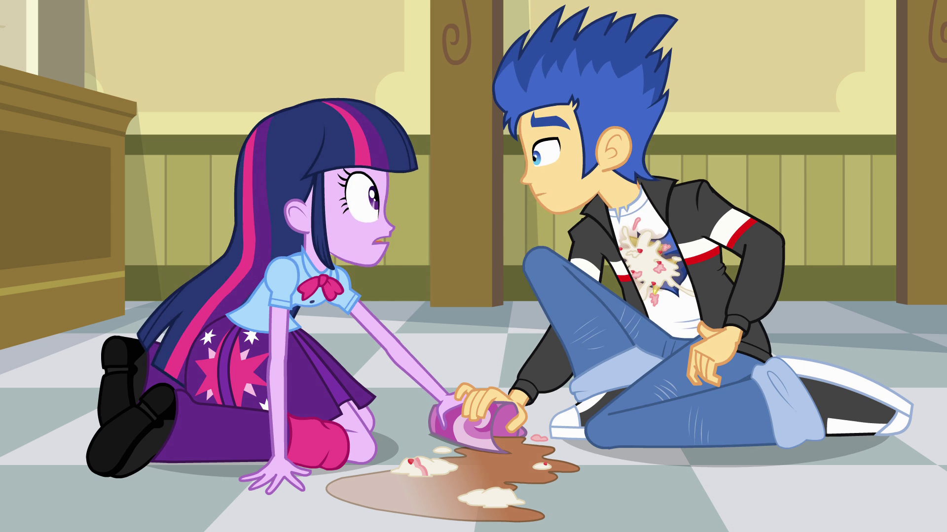 my little pony equestria girl twilight and flash