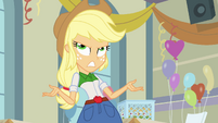 Applejack gripes about Rainbow Dash EG