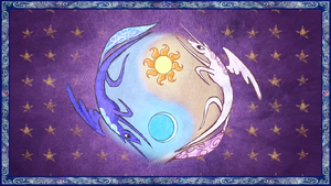 Celestia and Luna form a Yin and Yang-like symbol S1E01.png