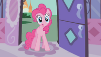 Pinkie Pie aghast at the sight of her friends adopting parasprites S1E10