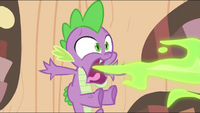 Spike blowing fire S2E20