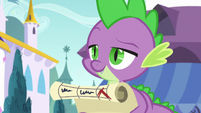 Spike with Twilight's checklist S5E10