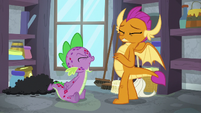 Spike yelling loudly at Smolder S8E11