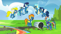 Wonderbolts reciting rule number one S6E7