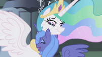 Celestia hugging Luna S1E2