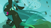 Chrysalis flies to attack S5E26