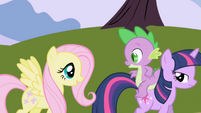 Fluttershy tagging along S1E01