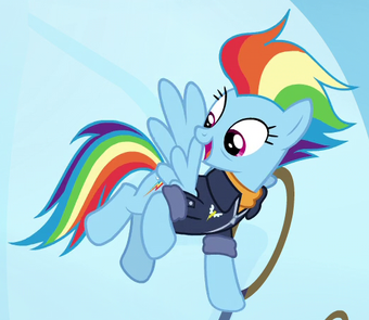 Rainbow Dash My Little Pony Friendship Is Magic Wiki Fandom Filly rainbow dash and two foals at a summer flight camp in cloudsdale. my little pony friendship is magic wiki