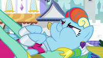 Rainbow Dash gagging S9E4