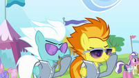 Spitfire and Fleetfoot putting on their glasses S4E10