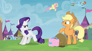 Applejack and Rarity arguing S4E22