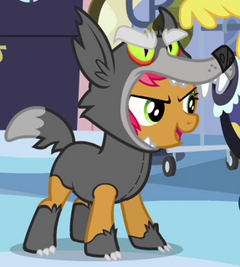 Babs Seed in a wolf costume S03E04