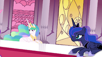 Celestia and Luna looking at Twilight S4E26