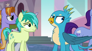 Gallus rolling his eyes at Sandbar S8E1