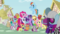 She's taking a Ponyville group photo? Are times that hard?