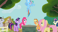 Rainbow Dash saves the filly!