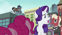 Rarity "Only if you let go of my leg and stand up..." S6E3