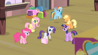 Rarity with her friends.