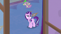 Starlight and Spike watch Discord leave S8E15