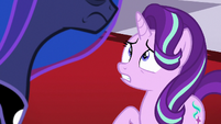 Starlight frightened by Princess Luna's scowl S7E10