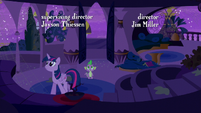 Twilight and Spike looks at the inside of their old home S5E12