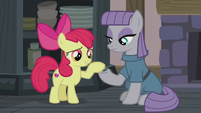 Apple Bloom petting Boulder S5E20