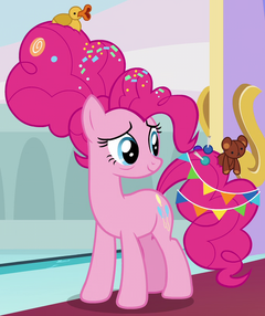 Do you think Pinkie Pie may have a different parent, her hair