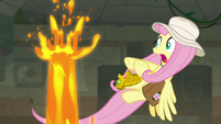 Lava geyser appears next to Fluttershy S9E21