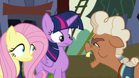 Ma Hooffield asks who Twilight and Fluttershy are S5E23