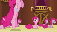 Pinkie Pie clone watching Pinkie clone bounce S3E3