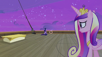 Princess Cadance sees Twilight sitting by herself S7E22