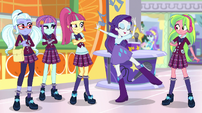 Rarity doing a street ballet pose EGS1