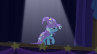 Trixie appears from inside the black box S6E6