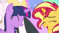 Twilight and Sunset laughing together EGFF