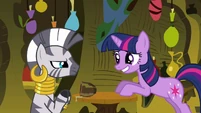 Try to be a little more careful with Zecora's drink, Twilight.