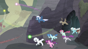 Village ponies gallop out of the cave S5E2.png