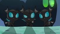 Young changelings making fun of Thorax S7E17