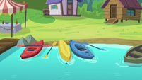 Kayaking area at Cutie Mark Day Camp S7E21