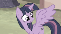 Twilight asking if she can live with her old cutie mark S5E2