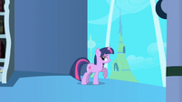 Twilight standing by tower window S1E01