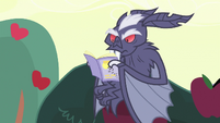 A vampire fruit bat reading S4E7