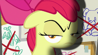 Apple Bloom glares at her friends S6E4