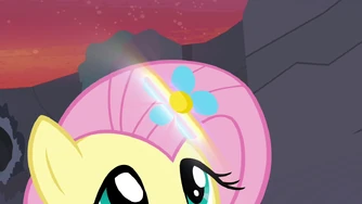 Fluttershys Blumme von den Breezies. Der Schlüssel der Freundlichkeit