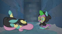 Fluttershy trembling in fetal position S9E4