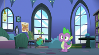 Spike scratches his head in confusion S6E21
