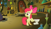 Apple Bloom looking away from the potion bowl S2E6