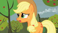 Applejack dismayed by pond's prediction S2E01